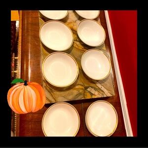 Antique Limoges - Made in France - small custard dishes - set of 9. Pristine.